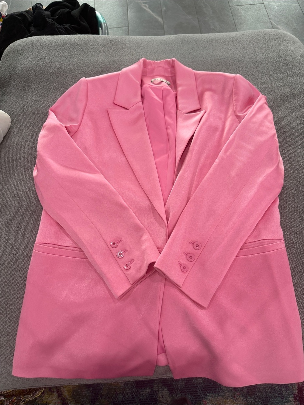 Alice + Olivia Bright Pink Tailored Blazer
